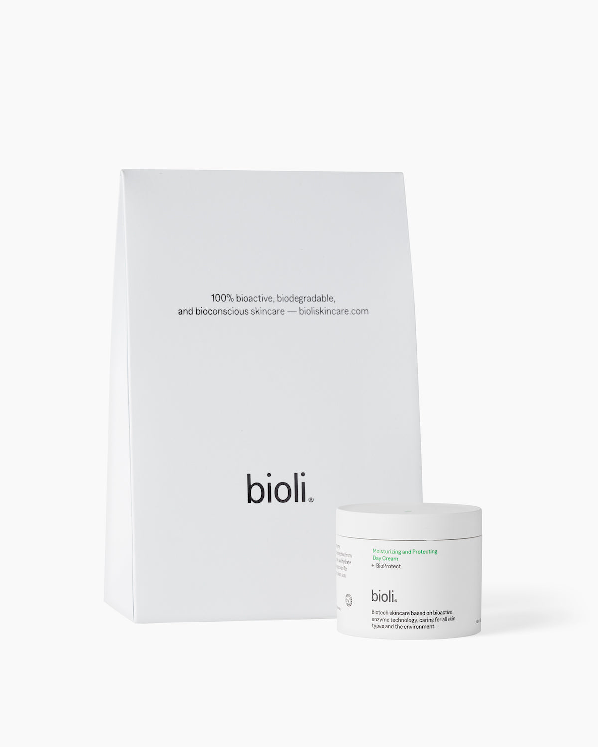 Bioli unisex Moisturizing and Protecting Day Cream in FSC-certified paper packaging